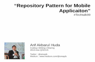 an implementation of repository pattern for mobile application