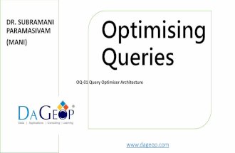 Optimising Queries - Series 1 Query Optimiser Architecture