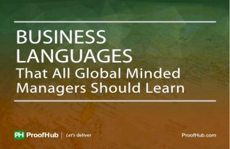 Business languages that all global minded managers should learn