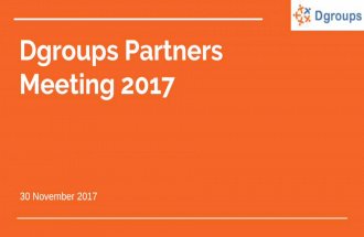 Dgroups Partners Meeting 2017