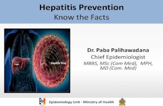 World Hepatitis Day 2015: Hepatitis prevention