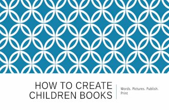 How to create children books Awasisak conference 2017