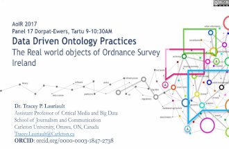 Data Driven Ontology Practices: The Real world objects of  Ordnance Survey Ireland