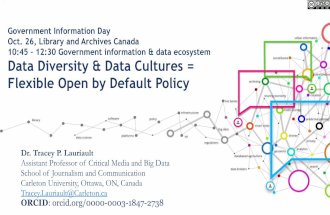 Data Diversity & Data Cultures = Flexible Open by Default Policy