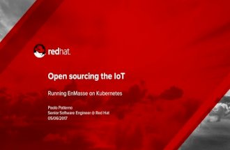 Open sourcing the IoT : EnMasse running on Kubernetes