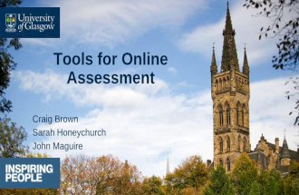 Tools for online assessment in Moodle