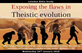 Exposing the flaws in Theistic Evolution