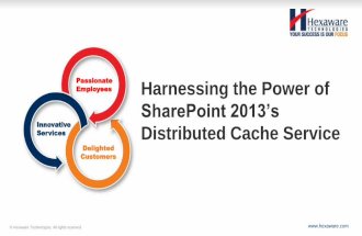 Share point 2013’s distributed cache service 6.0 (1)