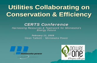 Utilities Collaborating on Conservation & Efficiency