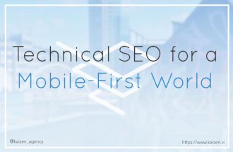 Technical SEO for a Mobile First World