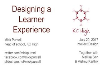 Designing a learner experience