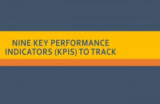 Nine Key performance indicators to track