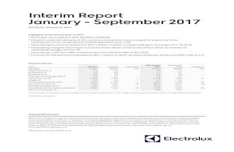 Electrolux - Interim Report Q3 2017 - Report