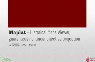 Maplat – Historical Maps Viewer, guarantees nonlinear bijective projection