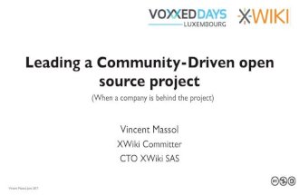 Leading a Community-Driven Open Source Project