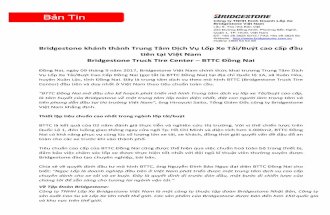 Bridgestone khánh thành Trung Tâm Dịch Vụ Lốp Xe Tải/Buýt ... · tục chiến dịch “Cùng Bridgestone Về nhà an toàn” cho đối tượng xe tải, khách tại
