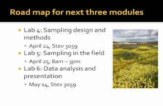 Lab 4: Sampling design and methods - Sonoma State University · Lab 4: Sampling design and methods ... Sampling: process of selecting a part of something with the intent of showing