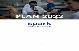 PLAN 2022 - spark-online.org · 3 Introduction This is SPARK’s 3rd Multiannual Strategic Plan, a document with SPARK’s goals and new ambitions over the period 2017-2022 and will