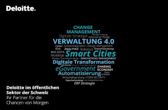 Cyber Smart Cities - deloitte.com · ERP Strategie HR Transformation Strategie & Planung Finanz Transformation Digital & Technologie Die Digitalisierung führt zu immer schnelleren