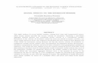 42 nd EUROPEAN CONGRESS OF THE REGIONAL SCIENCE ... file42 nd european congress of the regional science association dortmunnd, august 27-31, 2002 spatial effects on the aggregate demand