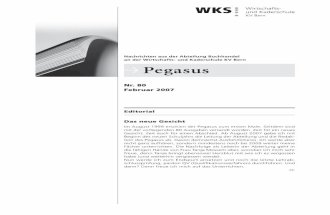 Nachrichten aus der Abteilung Buchhandel Pegasuscloudfront.wksbern.ch/wks/Downloads/Grundbildung/Buchhandel/Pegasus... · Pegasus | Nr. 80, Februar 2007 1 Pegasus Nr. 80 Februar 2007