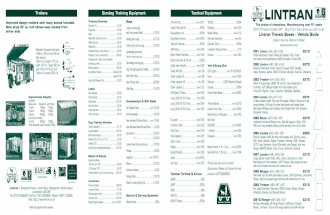 GundogTrainingEquipment TacticalEquipment LINTRAN LINT Price List.pdf · LINTRAN Thechoiceofchampions.Manufacturingover21years 2010 Prices include VAT Buy from the name you can trust
