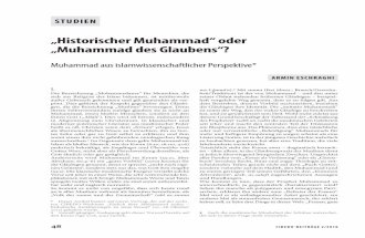 „Historischer Muhammad“ oder „Muhammad des Glaubens“? · 48 CIBEDO-BEITRÄGE 2/2018 STUDIEN „Historischer Muhammad“ oder „Muhammad des Glaubens“? Muhammad aus islamwissenschaftlicher