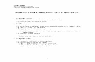 UNIDAD 3: LA RACIONALIDAD PRÁCTICA: ÉTICA Y FILOSOFÍA ...files.gmarti26.webnode.es/200000111-34f6435733/Unidad 3.pdf · De entre las dimensiones de la filosofía práctica vamos