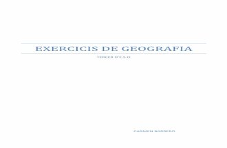 EXERCICIS DE GEOGRAFIA - Carmen Barrero · Tema 2 i 3 1.- Dibuixar un mapa polític del món. 2.- Diuixar un mapa de la U.E am la data d’ingrés dels diferents països ( pot estat