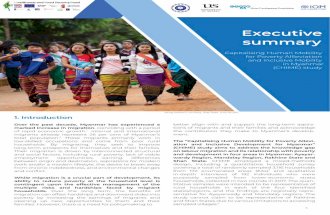 CHIME EXEC SUMMARY ENG FINAL - myanmar.iom.int SUMMARY... · summary Capitalising Human Mobility for Poverty Allleviation and Inclusive Mobility in Myanmar (CHIME) study Lorem ipsum