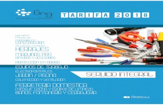 Gng TARIFA 2018 - decoplack.comdecoplack.com/cmsupload/tarifas/TARIFES_NINYEROLA/3. tarifa_suministros... · flexometros, cintas y reglas indice 1 herramientas albaÑileria de mano