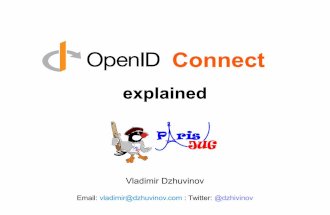 OpenID Connect Explained - Paris jug · OpenID Connect is good for consumer apps social apps enterprise apps mobile apps