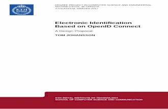 Electronic Identification Based on OpenID Connect - KTHann/exjobb/tom_johansson.pdf · i Abstract Electronic identiﬁcation is used by an individual to prove who he or she is by