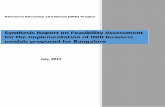 Synthesis Report on Feasibility Assessment for the ...publications.iwmi.org/pdf/H048074.pdf · Synthesis Report on Feasibility Assessment for the Implementation of RRR business models