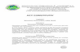 ACT CONSTITUTIV - unisemromania.rounisemromania.ro/wp-content/uploads/2011/06/propunere1.pdfArticolul 6 Obiectul de activitate În conformitate cu Clasificarea Activit ăţilor din