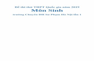 Đề thi thử THPT Quốc gia năm 2019 Môn Sinh · I: mot 10ài thuc vat, alen A quy dinh qui do hoàn toàn so vói alen a quy dinh qua vång; alen B quy dinh qua ngot troi hoàn