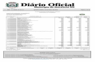 Diário Oficial - inocencia.ms.gov.br · Diário Oficial ANO - IV DIOIN Nº DCCCI QUARTA-FEIRA, 16 DE MAIO DE 2018 Página 1 de 16