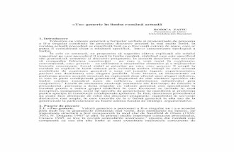 «Tu» generic în limba română actuală - old.unibuc.roold.unibuc.ro/prof/zafiu_r/docs/res/2011febZafiu_-_tu_generic.pdf · (b) „Dincolo de ceea ce maestrul îţi poate dezvălui