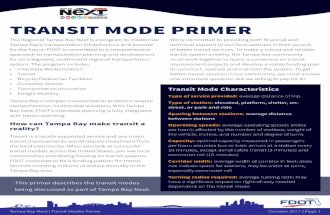 TRANSIT MODE PRIMER - Tampa Bay Next · transit (GRT) with vehicles sized for around 20 passengers. Heritage Streetcar uses steel-tracked fixed guideways and electric-powered vehicles