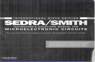 Microelectronic Circuits International 6th Edition Sadra ... · Preface This manual contains complete solutions for all exercises and end-of-chapter problems included in the book