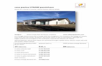 casa pasiva LYNAM passivhaus - database.passivehouse.com · casa pasiva LYNAM, Lasarte, Vitoria, España Javier Crespo Ruiz de Gauna ARKE arquitectos 1 Construction task It is a housing