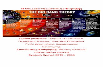 Η Θεωρία της μεγάλης Έκρηξηςlyk-ag-ioannis-lem.schools.ac.cy/images/projects/2015-16/2016_07-Big-Bang.pdf · θεωρίας της γενικής σχετικότητας