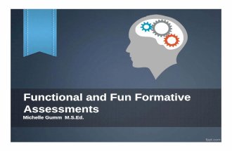 Functional and Fun Formative Assessments - cdn.ymaws.com · Summative or Formative • Chapter 6 Test – 40 question multiple choice exam testing what was learned during the past