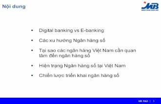 Digital banking vs E-banking Các xu hướng Ngân hàng số Tại ...banking.org.vn/docs/2016/ss1/S1-7-Mr. Dam Nhan Duc-MBBank (V).pdf · § Tại sao các ngân hàng Việt Nam