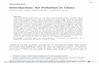 Introduction: Air Pollution in China - cambridge.org · Introduction Introduction: Air Pollution in China Kristin Aunan*, Mette Halskov Hansen† and Shuxiao Wang‡ Abstract This