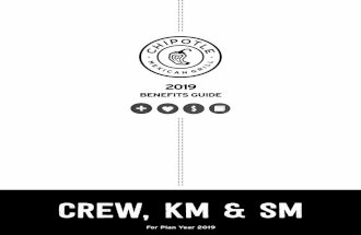 CREW, KM & SM - benefits.unburritable.net Chipotle Crew NonCA... · means you must enroll for coverage during Open Enrollment. Take Action This guide describes your options through