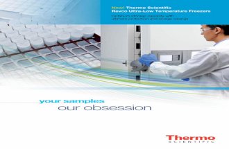 your samples our obsession - Thermo Fisher Scientifictools.thermofisher.com/content/sfs/brochures/Revco ULT Bro 0413.pdf · your samples our obsession Thermo Scientiﬁc Revco UxF