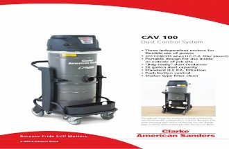 fileClau American Because Pride Still Matters. A Nilfisk-Advance Brand CAV 100 Dust Control System Three independent motors for flexible use of power