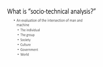A Brief History of Technology - ics.uci.eduddenenbe/161/A Brief History of Technology.pdf · What%is%“socio+technical%analysis?” • An#evaluation#oftheintersection#ofmanand#
