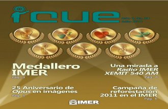 Destacados de las emisoras - imer.gob.mx · • Cápsulas La Guelaguetza y tradiciones de Oaxaca (a partir del 15/07/11) ... salsa, merengue, reggaetón, can-ciones en inglés, pop